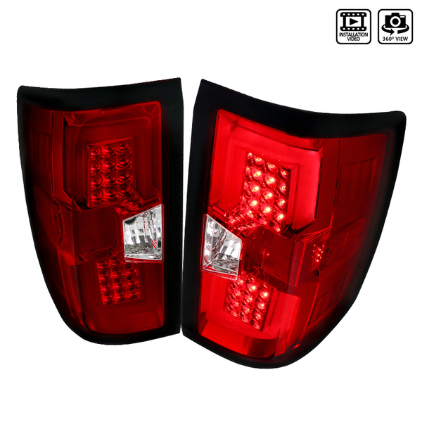 14-15 Chevrolet Silverado LED Tail Lights - Red